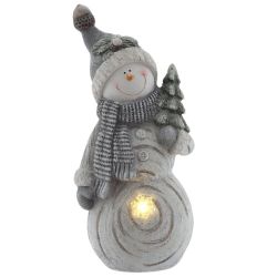 GAEM Фигурка декоративная "Снеговик" с подсветкой (АААх3, н/п), L24 W15 H53 см, 2в.