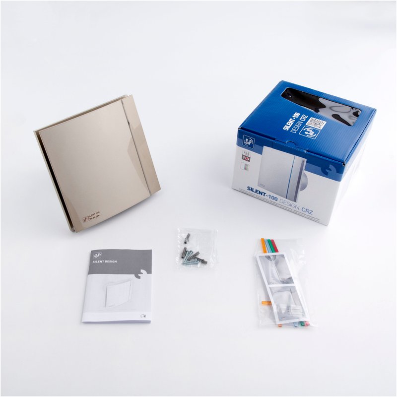 Накладной вентилятор Soler Palau SILENT-100 CRZ CHAMPAGNE DESIGN 4C