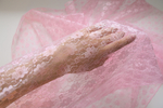 Гипюр светло-розовый