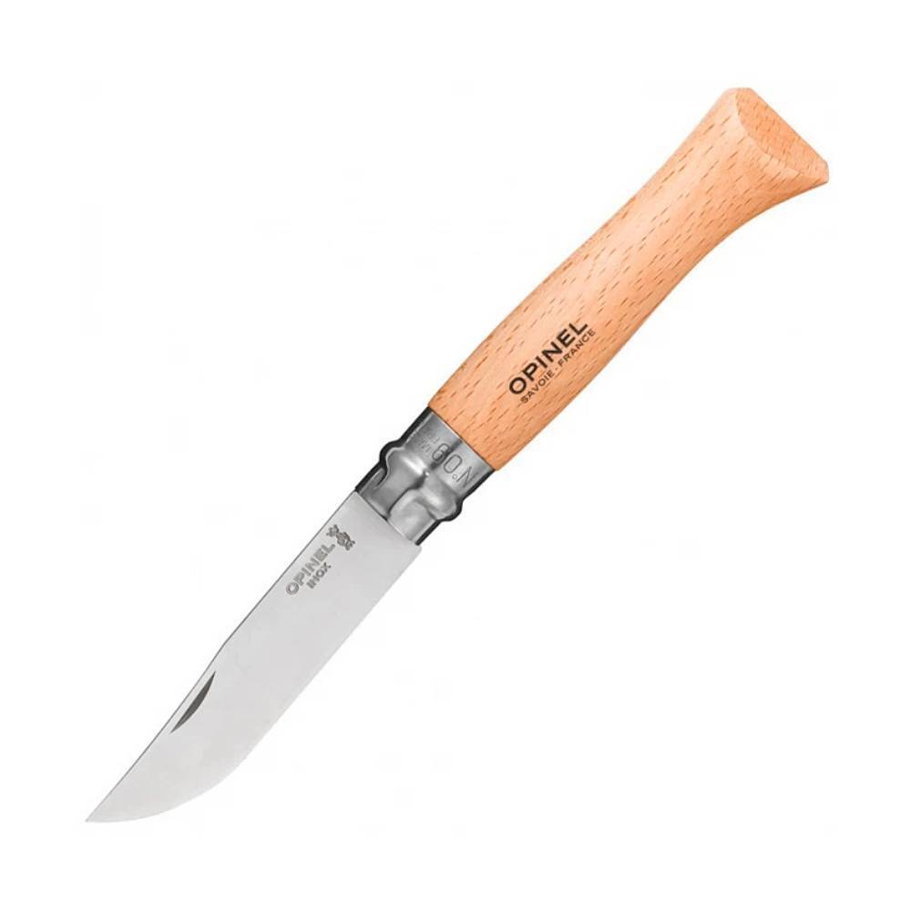 Нож Opinel №9, нержавеющая сталь, бук