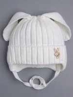 Шапка зимняя с ушками на завязках