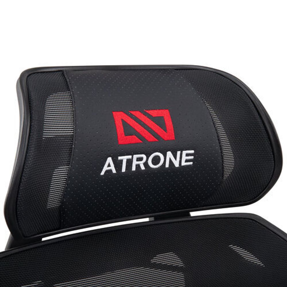 Кресло ATRONE (АТРОН) "Optimus ER-707", адаптивный механизм со слайдером, сетка, черный/серый, 532967