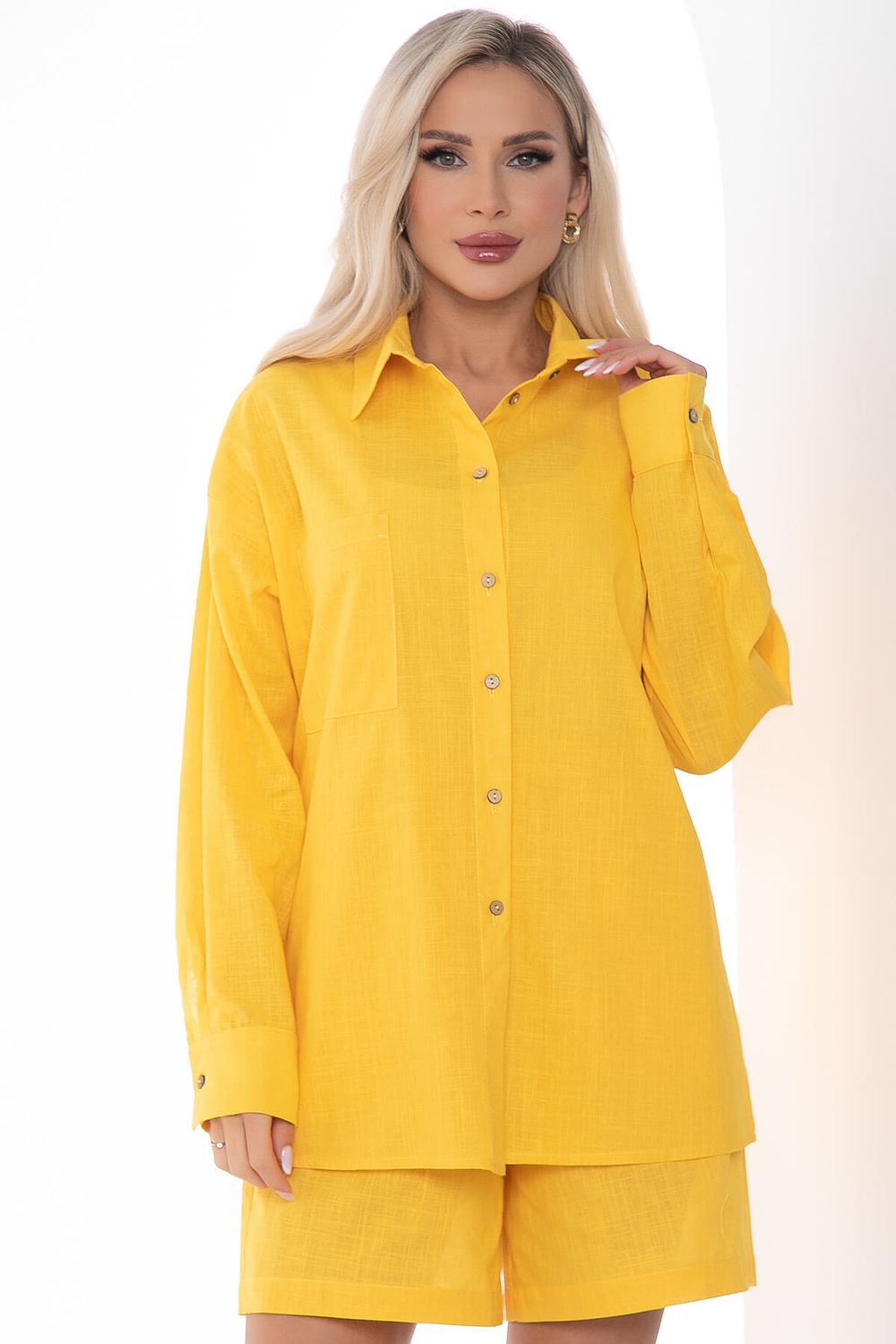 Рубашка Харли (желтая) Б10579 LT Collection