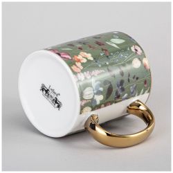 КРУЖКА LEFARD 340МЛ ХАККИ ЦВЕТЫ МАЛ УП=12ШТ