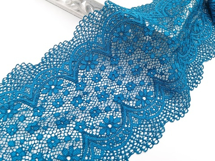 Эластичное кружево, 19,5см, карибская волна (Арт: EK-2747), м