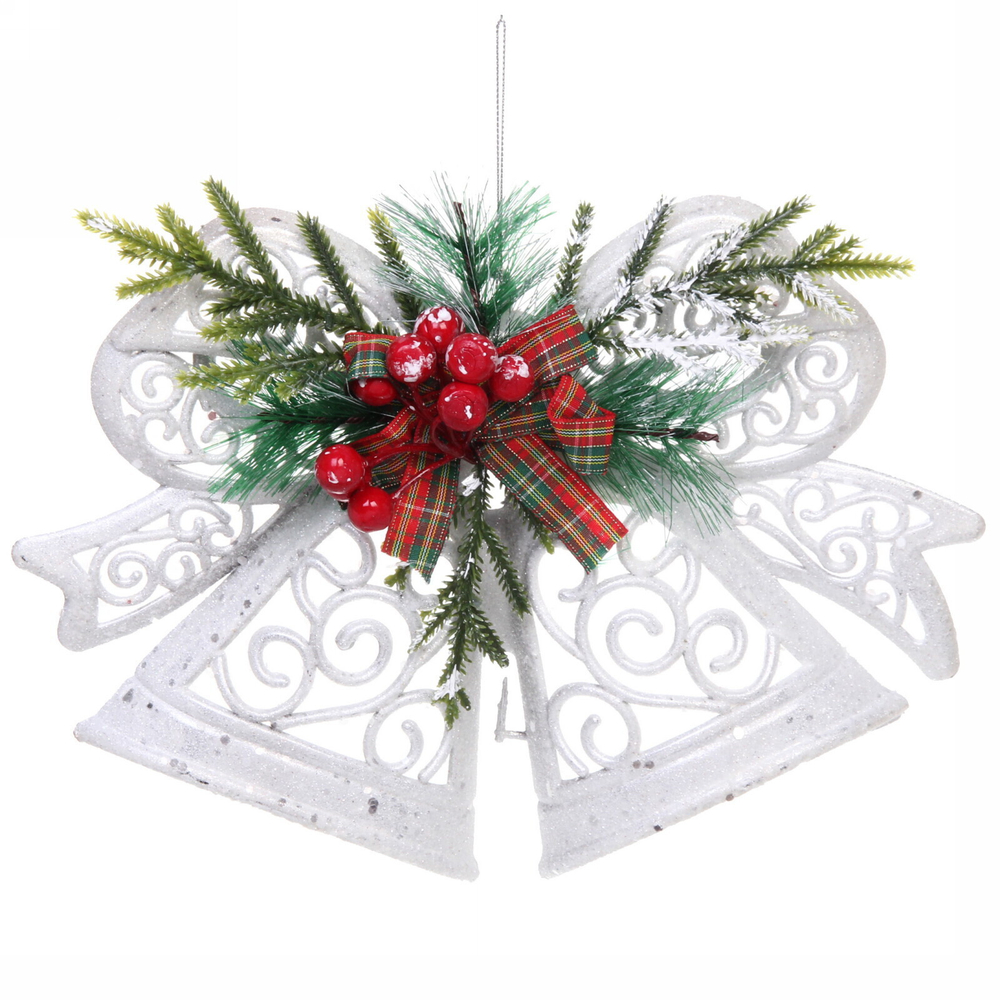 Украшение новогоднее «Ажурная сказка» 27*20 см, Белый