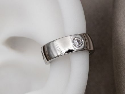 Кафф гладкий со стразами