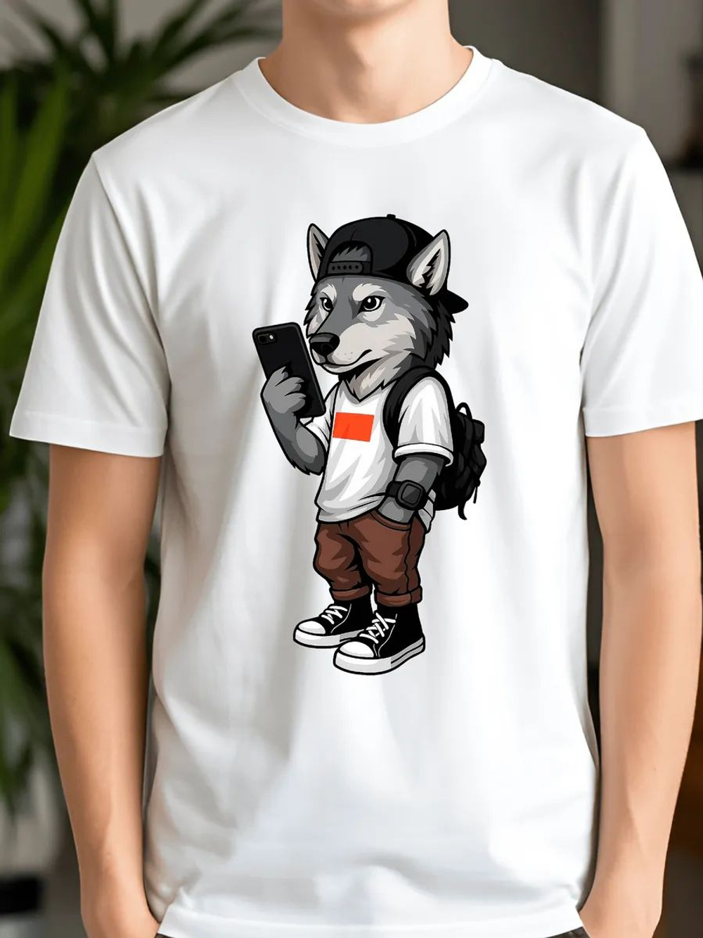 Термонаклейка на одежду с волком