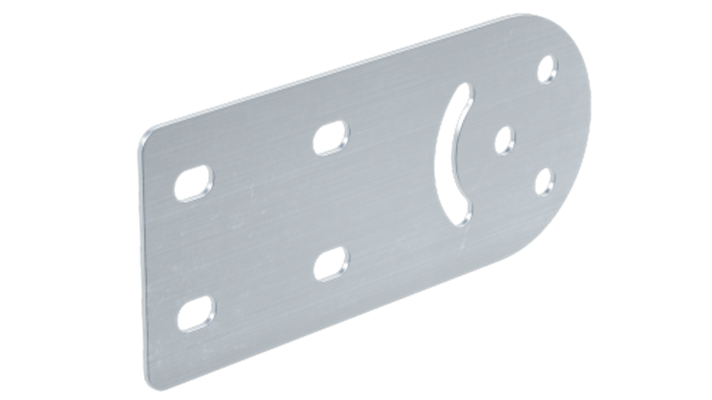 Соединитель вертикальный шарнирный, Н80, AISI 304 в комплекте с метизами необходимыми для монтажа