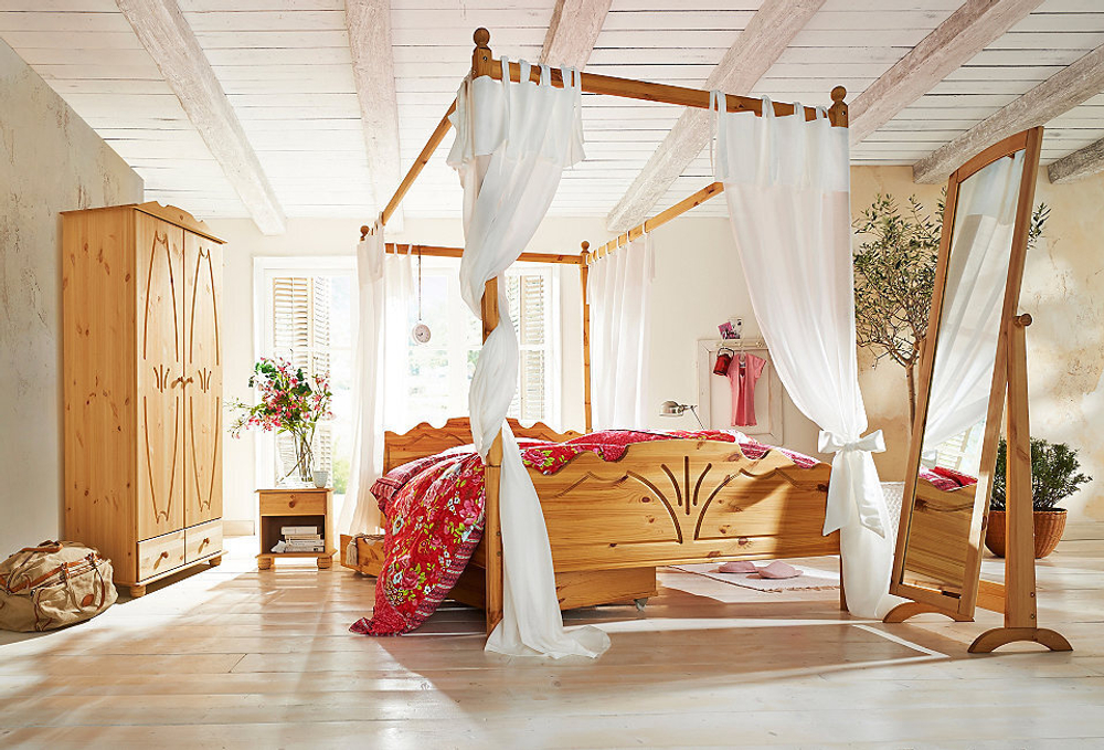 Надстройка к двуспальной кровати 140х200 Мелоди, держатель для балдахина на кровать и декора в спальню и детскую, из прочного экологически чистого дерева