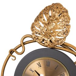 Часы настенные Monstera Deliciosa (Монстера) mini Серые Амбер