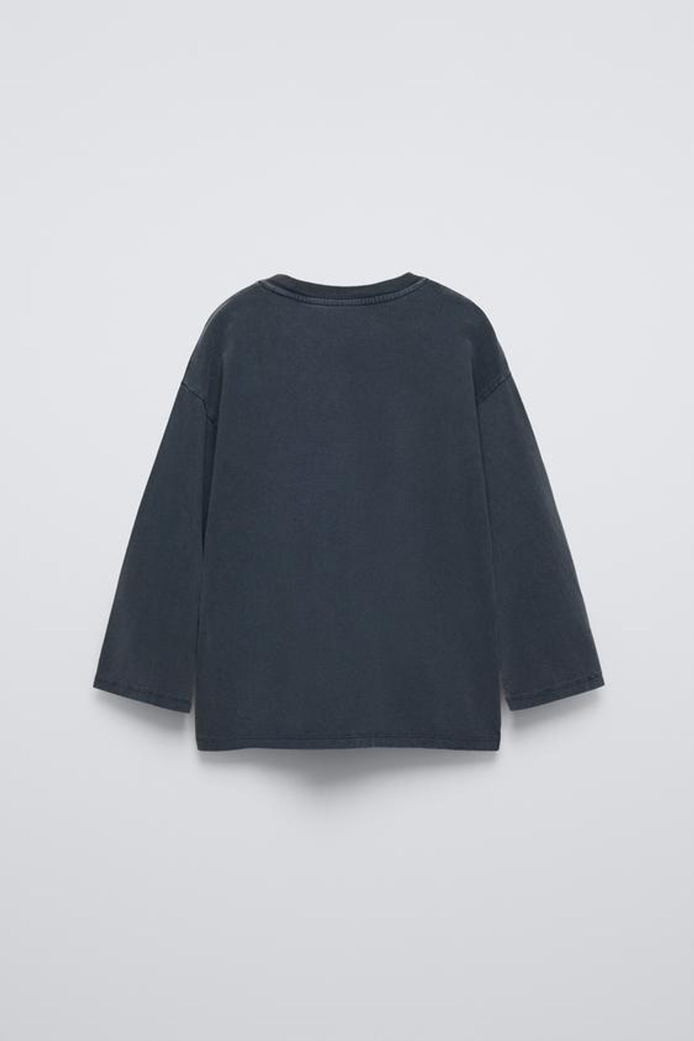 ZARA ФУТБОЛКА С ПРИНТОМ «КРОЛИК», АНТРАЦИТОВО-СЕРЫЙ