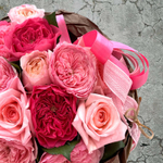 Слова любви — букет ароматных розовых роз коллекции Фея розы