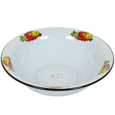 Таз мет-л, эмаль, 10 л, кругл, с рисунком, в асс, Керчь, 43004-222/4