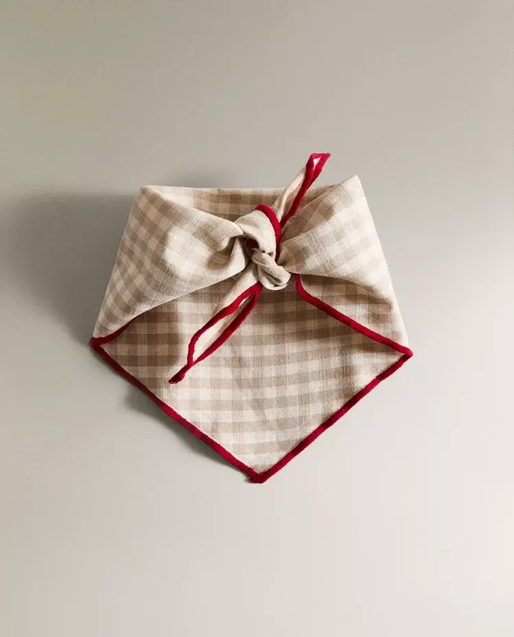 ZARA HOME БАНДАНА ДЛЯ ПИТОМЦЕВ В КЛЕТКУ ИЗО ЛЬНА И ХЛОПКА, СВЕТЛО-БЕЖЕВЫЙ