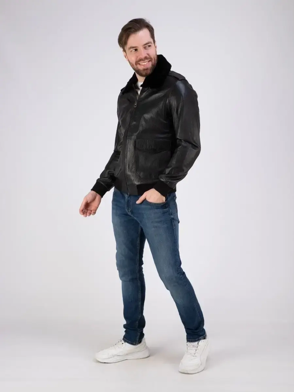 Куртка кожаная из натуральной кожи Турция