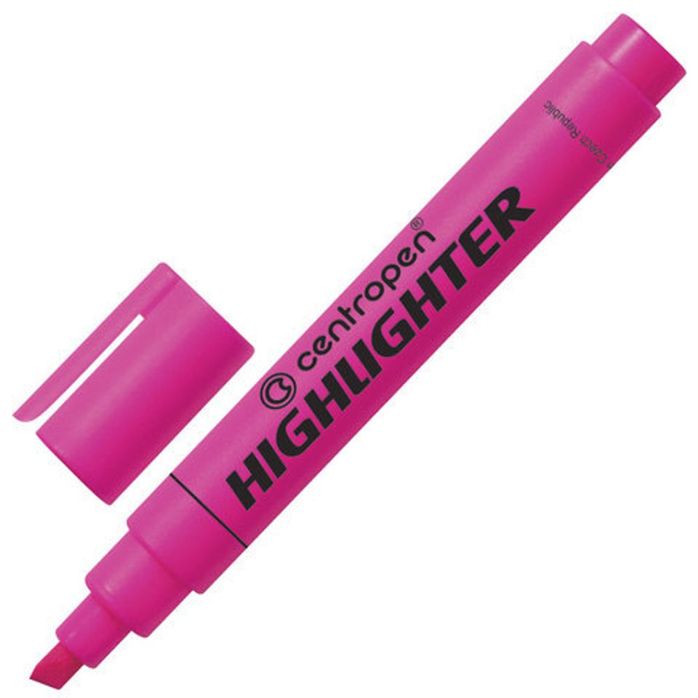 Маркер текстов. CENTROPEN FAX 1-4,6 мм роз. скошенный