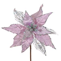 GAEM Цветок искусственный "Пуансеттия", L22 W22 H38 см, 2в.