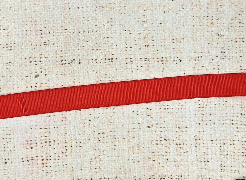 Лента репсовая, ш. 1,5 см, красный