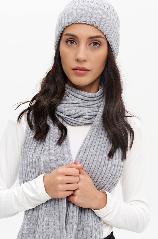 8407 Шарф женский (серый)