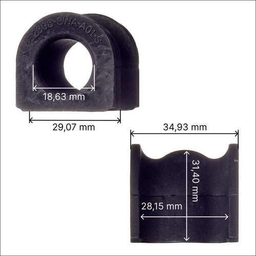 Втулка стабилизатора заднего Avantech ABH0331