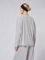 Лонгслив базовый оверсайз из вискозы