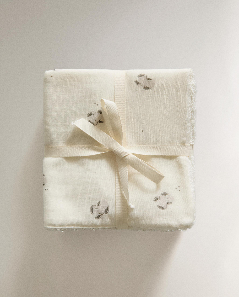 Zara Home Полотенце для лица и рук из хлопка, кремовый, 30x30 см