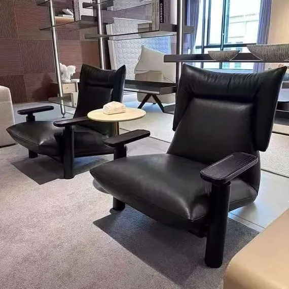 Кресло Polar Nest, черная кожа