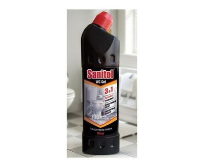 Гель для чистки туалета Sanitol WC 3в1, 750 мл