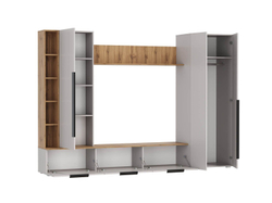 Шкаф многоцелевого назначения 63.02 Аккорд Дуб золотой / Кашемир