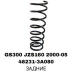 ПРУЖИНЫ GS300 JZS160 2000-05
