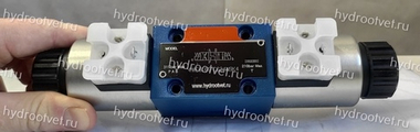 4WE6L61/CG24N9K4 - Гидрораспределитель золотниковый Ду 6 с электроуправлением, схема L (74), электроуправление G24, возврат - пружинный