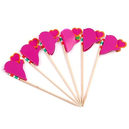 Шпажки "Сердце", набор 6 шт   9270928