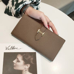 Женское портмоне с золотистой фурнитурой