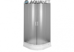 Душевой уголок с поддоном Aquanet AQ7 90x90, узорчатое стекло, профиль хром