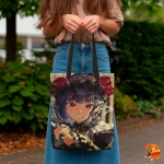 Сумка шоппер с принтом Эта фарфоровая кукла влюбилась