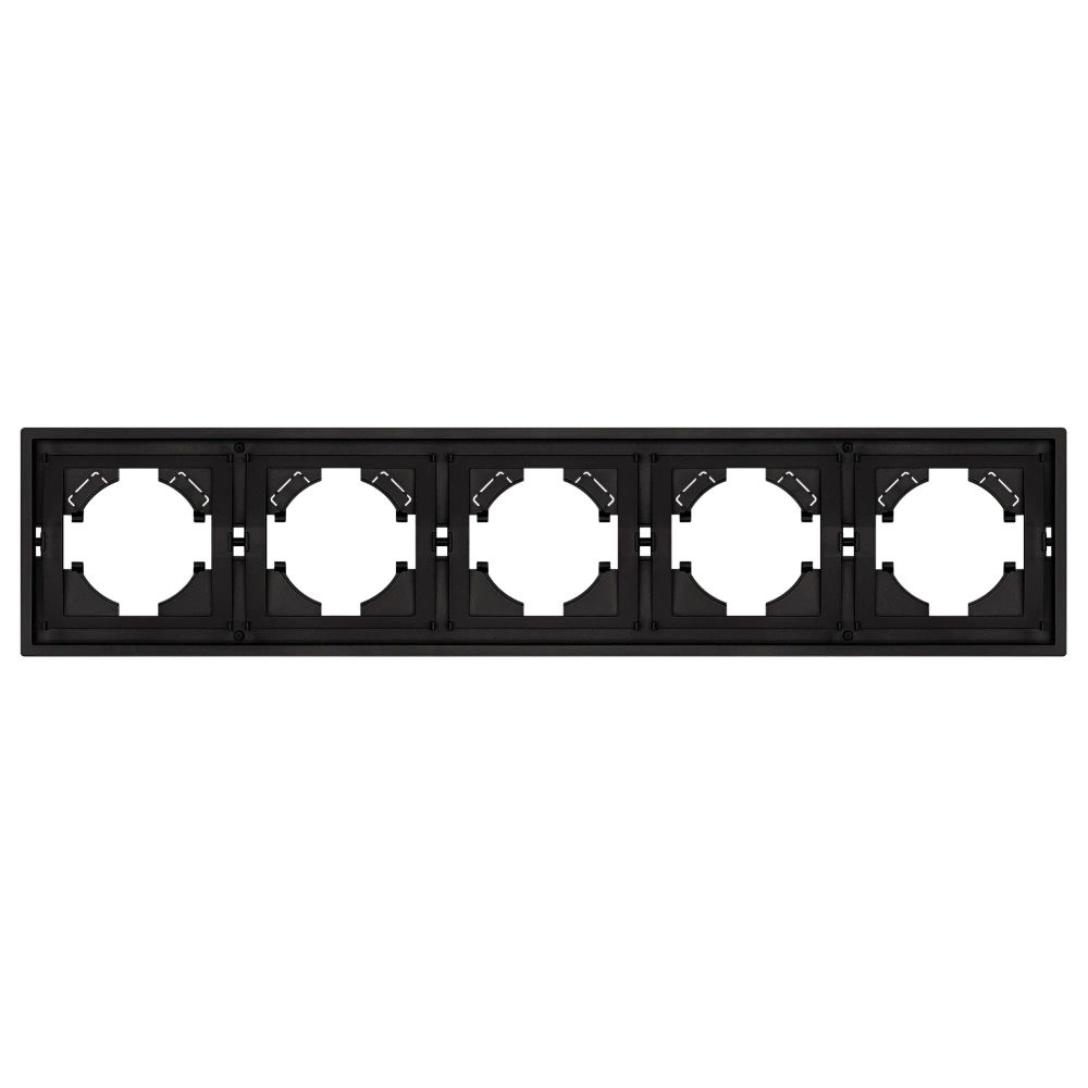 Рамка пластиковая FRM-TENDO-SFPL-5-BK (Arlight, Матовый черный) 054657