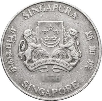 20 центов 1985-1991 Сингапур