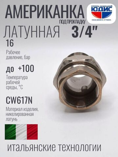 НИКЕЛЬ Амер. под ПРОК. 3/4 г.ш  ViEiR  (80/10шт)