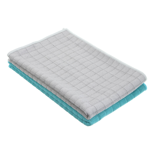 Тряпка для пола тм VETTA, клетка, 50х70см, микрофибра 220г/м2, 2 цвета