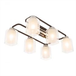 Citilux Румба CL159261 Люстра потолочная Венге Хром