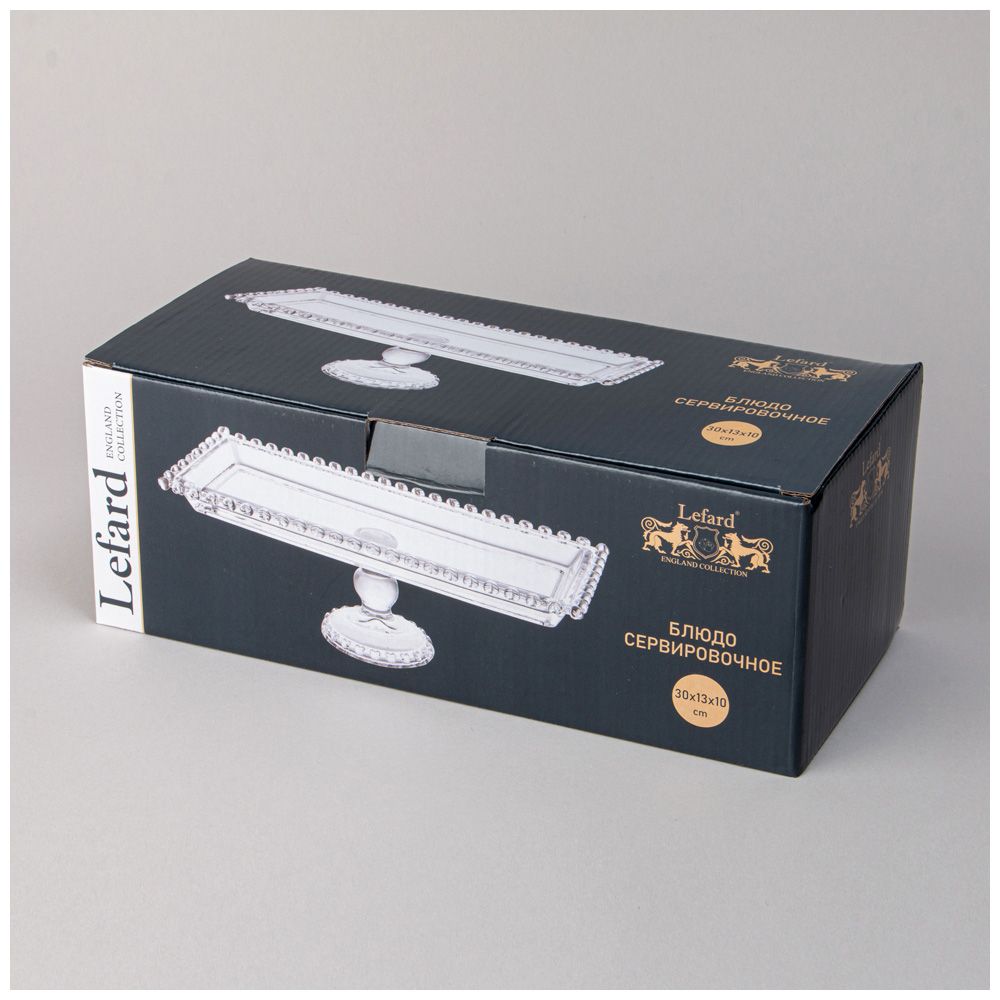 БЛЮДО СЕРВИРОВОЧНОЕ "SWEETY" НА НОЖКЕ 30Х13Х10 СМ