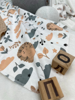 Фланелевая пелёнка Ежата 90*130