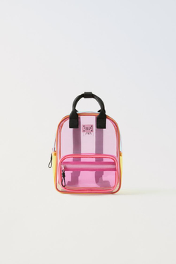 Zara clear backpack online