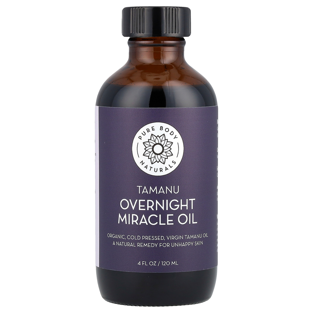 Pure Body Naturals, Масло таману для ночного чуда, 120 мл (4 жидк. Унции)
