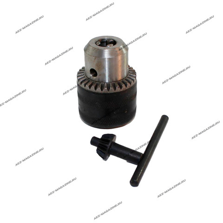 Патрон с ключом стальной для дрели, d-13мм конус B12