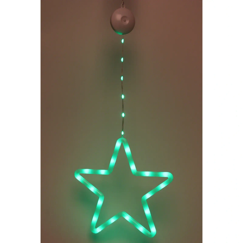 Фигура светодиодная «Звезда» 28х28 см (батарейки 3 ААА), 12 реж, Мультицвет