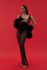 Платье макси из кружева