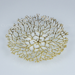 Ваза Cloyd MALACCA Vase / Ø22 см - золото (арт.50162)