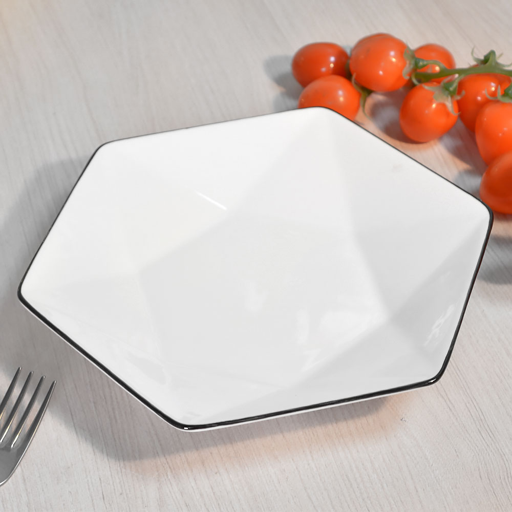 Тарелка глубокая 20см Sugar ромб